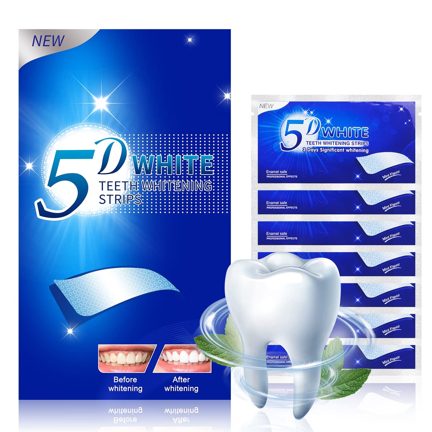Lustraé Professional Teeth Whitening Strips – Enamel-Safe Whitening Kit